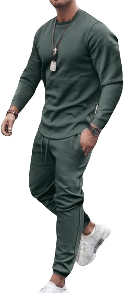 Laden Sie das Bild in Galerie -Viewer, Heren trainingspak 2-delig met longsleeve en joggingbroek - happygetfit.com
