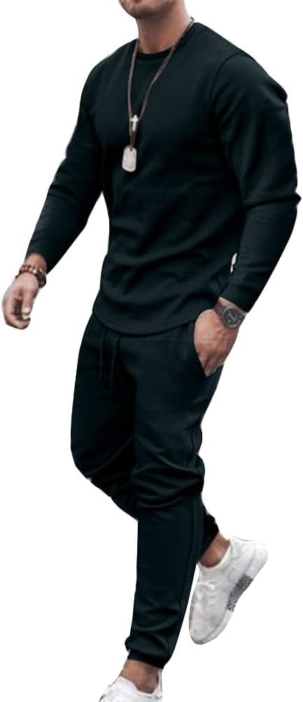 Laden Sie das Bild in Galerie -Viewer, Heren trainingspak 2-delig met longsleeve en joggingbroek - happygetfit.com
