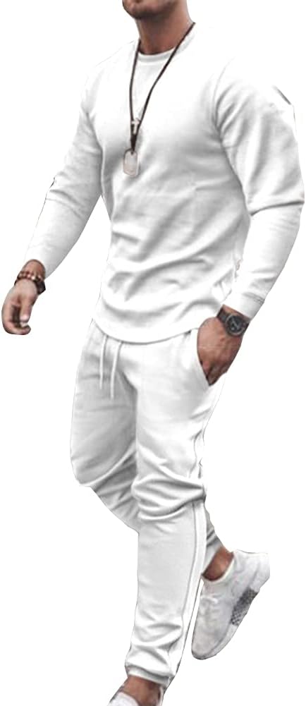 Laden Sie das Bild in Galerie -Viewer, Heren trainingspak 2-delig met longsleeve en joggingbroek - happygetfit.com
