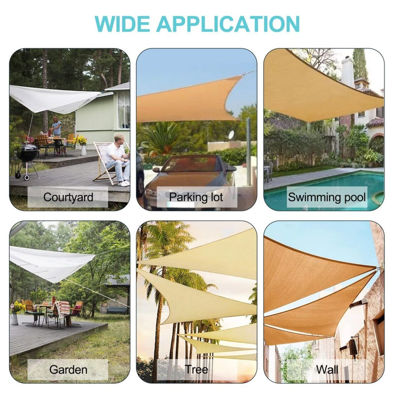 Load image into Gallery viewer, HOMPER M6 Awning Attachment Set, Heavy Duty Sun Shade Sail Stainless Steel Hardware Kit for Garden Triangle and Square, Rectangle, Fixing Accessories - happygetfit.com
