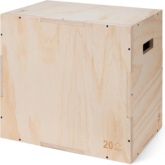 Houten plyo box met 3 hoogtes tot 204 kg – jump box – plyometrische trainingsbox - happygetfit.com