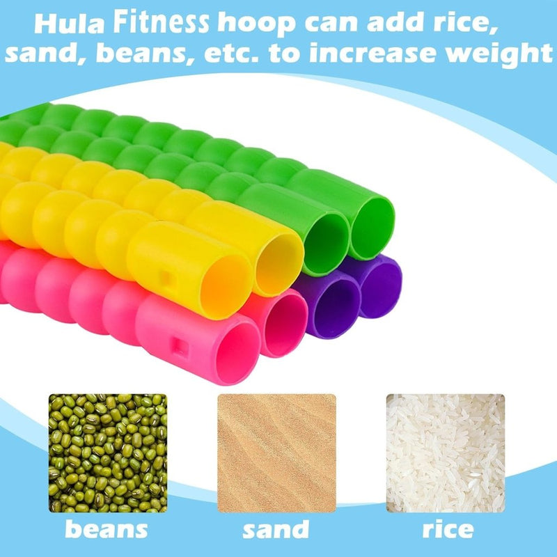 Load image into Gallery viewer, Hula Fitness hoepel voor kinderen, AolKee Afneembaar kunststof Veelkleurige Kids Hula Fitness hoepel- Fun en voor Jongens &amp; Meisjes, Perfect voor Dans, Gym en Activiteiten - happygetfit.com
