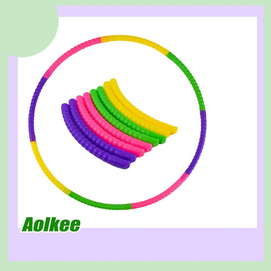 Hula Fitness hoepel voor kinderen, AolKee Afneembaar kunststof Veelkleurige Kids Hula Fitness hoepel- Fun en voor Jongens & Meisjes, Perfect voor Dans, Gym en Activiteiten - happygetfit.com