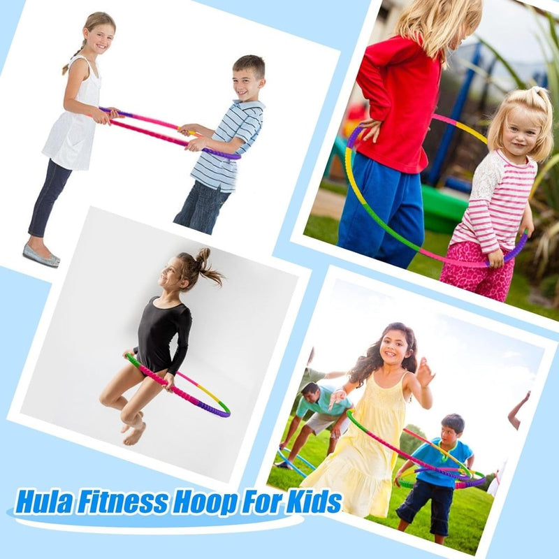 Load image into Gallery viewer, Hula Fitness hoepel voor kinderen, AolKee Afneembaar kunststof Veelkleurige Kids Hula Fitness hoepel- Fun en voor Jongens &amp; Meisjes, Perfect voor Dans, Gym en Activiteiten - happygetfit.com
