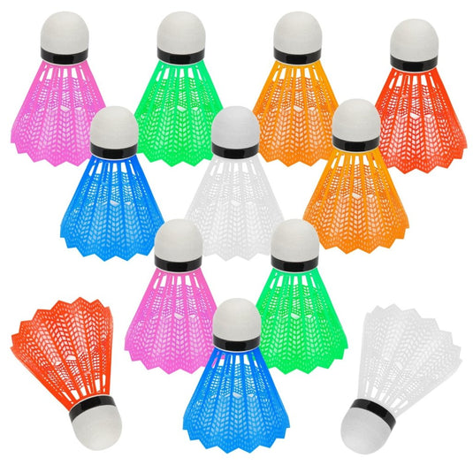 Hysagtek 12 Pcs Badminton Shuttlecocks Badminton Birdie, Indoor Outdoor Sport Ball Training Exercise Gym Fitness Game - happygetfit.com