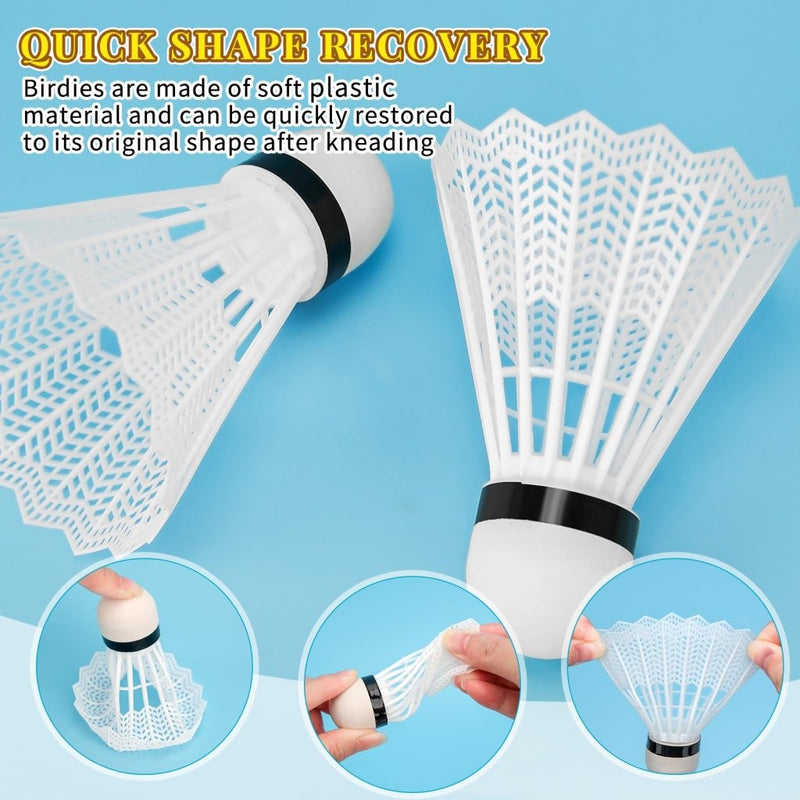 Laad afbeelding in Galerijviewer, Hysagtek 12 Pcs Badminton Shuttlecocks Badminton Birdie, Indoor Outdoor Sport Ball Training Exercise Gym Fitness Game - happygetfit.com

