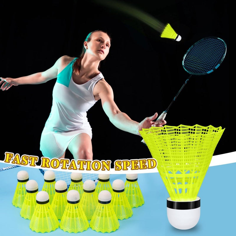 Laad afbeelding in Galerijviewer, Hysagtek 12 Pcs Badminton Shuttlecocks Badminton Birdie, Indoor Outdoor Sport Ball Training Exercise Gym Fitness Game - happygetfit.com
