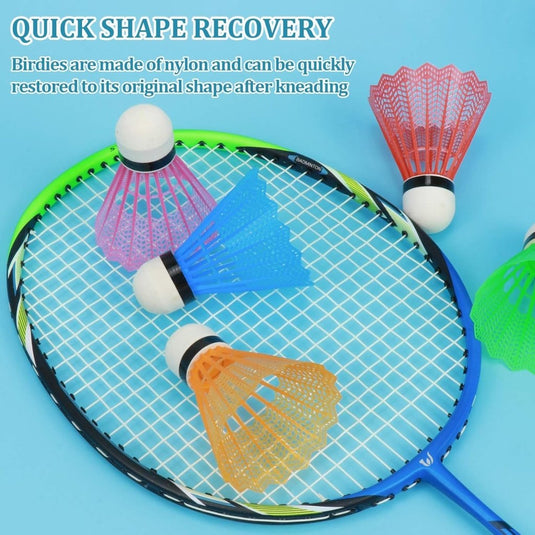 Hysagtek 12 Stuks Badminton Shuttles Badminton Birdie, Indoor Outdoor Sport Bal Training Oefening Gym Fitness Spel - happygetfit.com