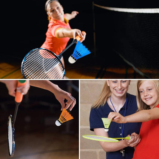 Hysagtek 12 Stuks Badminton Shuttles Badminton Birdie, Indoor Outdoor Sport Bal Training Oefening Gym Fitness Spel - happygetfit.com