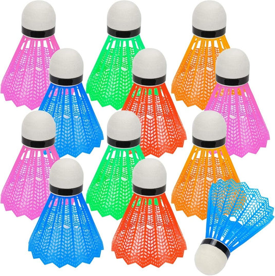 Hysagtek 12 Stuks Badminton Shuttles Badminton Birdie, Indoor Outdoor Sport Bal Training Oefening Gym Fitness Spel - happygetfit.com