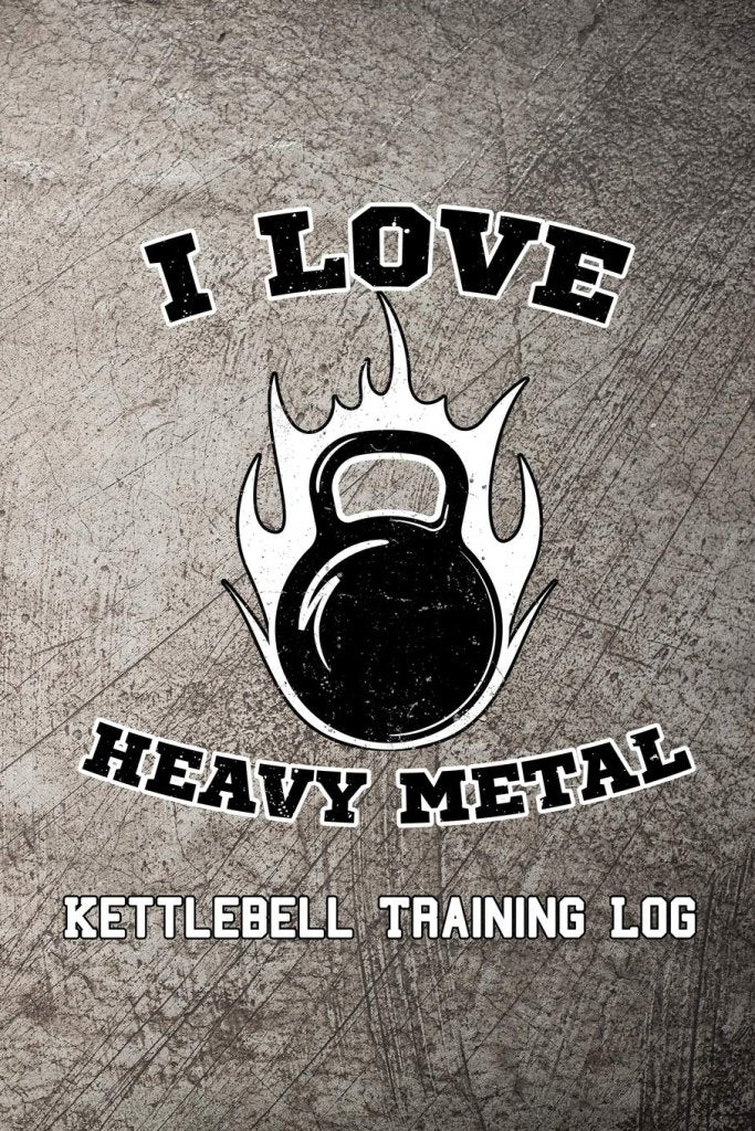 Laad afbeelding in Galerijviewer, I Love Heavy Metal Kettlebell Training Log - happygetfit.com
