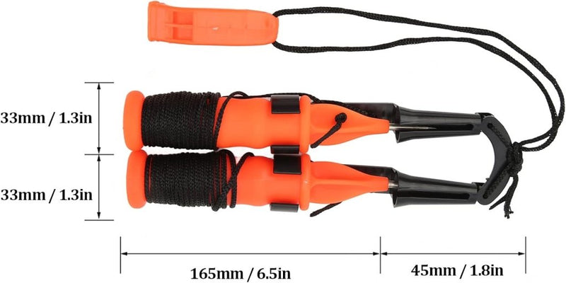 Carica l’immagine nel visualizzatore della galleria, IJspriemen voor ijsvissen van roestvrij staal met noodfluitje en antislip handgrepen – ijsveiligheid – ijsvisaccessoires - happygetfit.com
