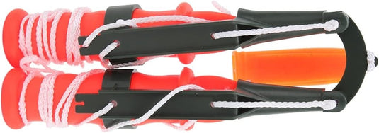 IJspriemen voor ijsvissen van roestvrij staal met noodfluitje en antislip handgrepen – ijsveiligheid – ijsvisaccessoires - happygetfit.com