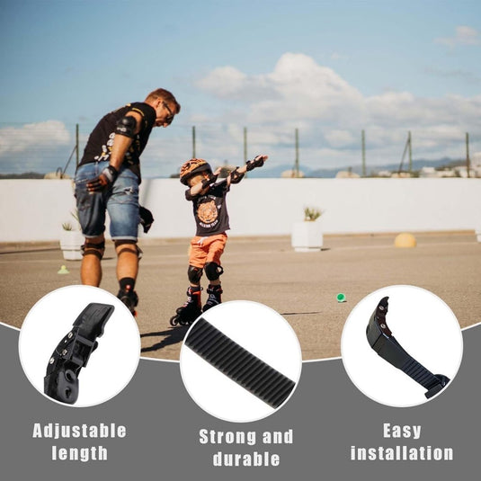 Inline Skate Gesp Vervangingsgesp, met Clip, Roller Skates Stopper Gesp, Rolschaats- en Skate- Riemen, Vervangingsriem voor Roller Inline Skate, Vervangingsgespen voor Inline Skates, Universele - happygetfit.com