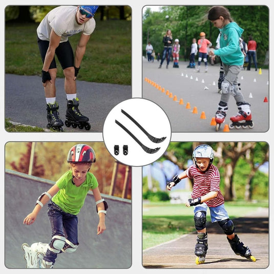 Inline Skate Gesp Vervangingsgesp, met Clip, Roller Skates Stopper Gesp, Rolschaats- en Skate- Riemen, Vervangingsriem voor Roller Inline Skate, Vervangingsgespen voor Inline Skates, Universele - happygetfit.com