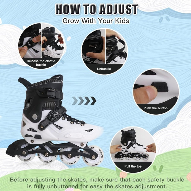 Load image into Gallery viewer, Inlineskates voor kinderen, jongens, meisjes, 4 maten, inlineskates - happygetfit.com

