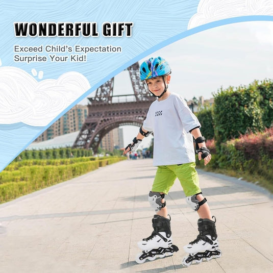 Inlineskates voor kinderen, jongens, meisjes, 4 maten, inlineskates - happygetfit.com