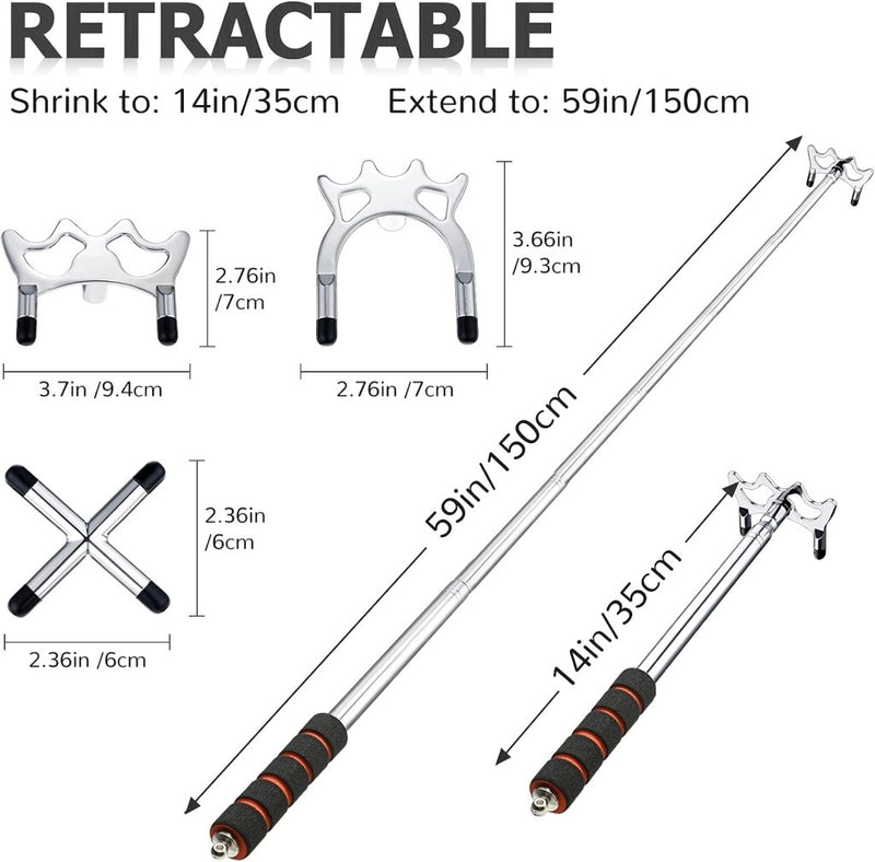 Chargez l'image dans la visionneuse de la galerie, Intrekbare biljart keubrug met 3 brugkoppen - happygetfit.com
