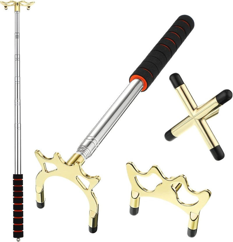 Chargez l'image dans la visionneuse de la galerie, Intrekbare biljart keubrug met 3 brugkoppen - happygetfit.com
