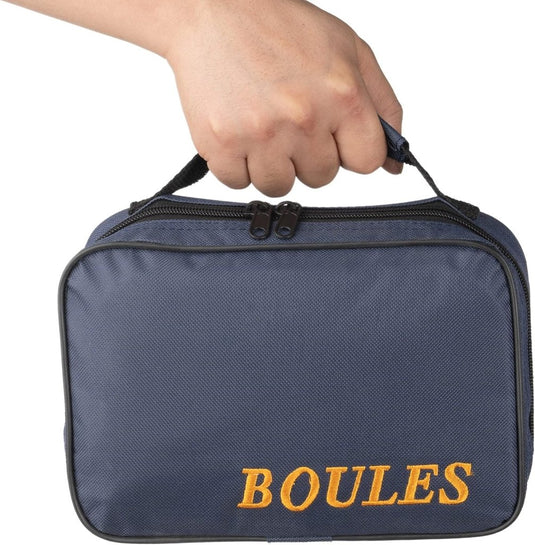 Jeu de boules draagtas voor 8 ballen van waterbestendig nylon met verstelbare schouderriem – petanque opbergtas – boules accessoires - happygetfit.com
