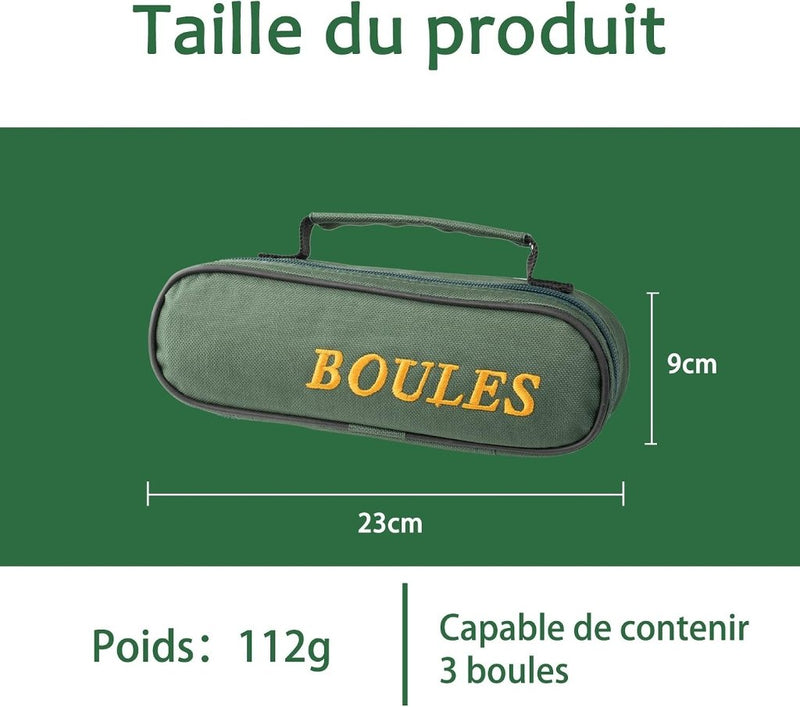 Carica l’immagine nel visualizzatore della galleria, Jeu de boules draagtas voor 8 ballen van waterbestendig nylon met verstelbare schouderriem – petanque opbergtas – boules accessoires - happygetfit.com
