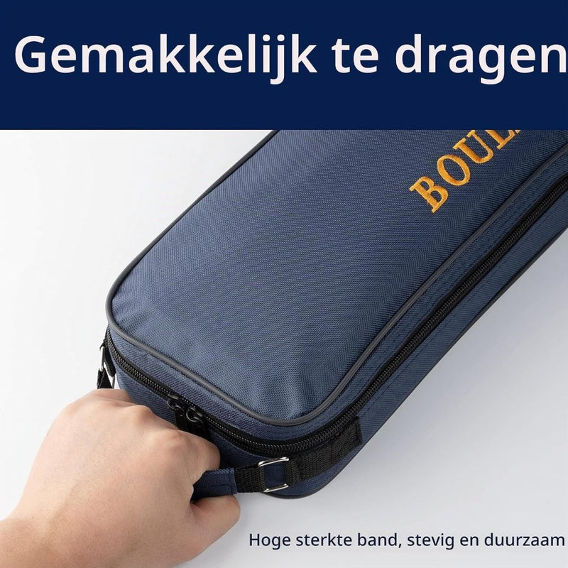 Carica l’immagine nel visualizzatore della galleria, Jeu de boules draagtas voor 8 ballen van waterbestendig nylon met verstelbare schouderriem – petanque opbergtas – boules accessoires - happygetfit.com
