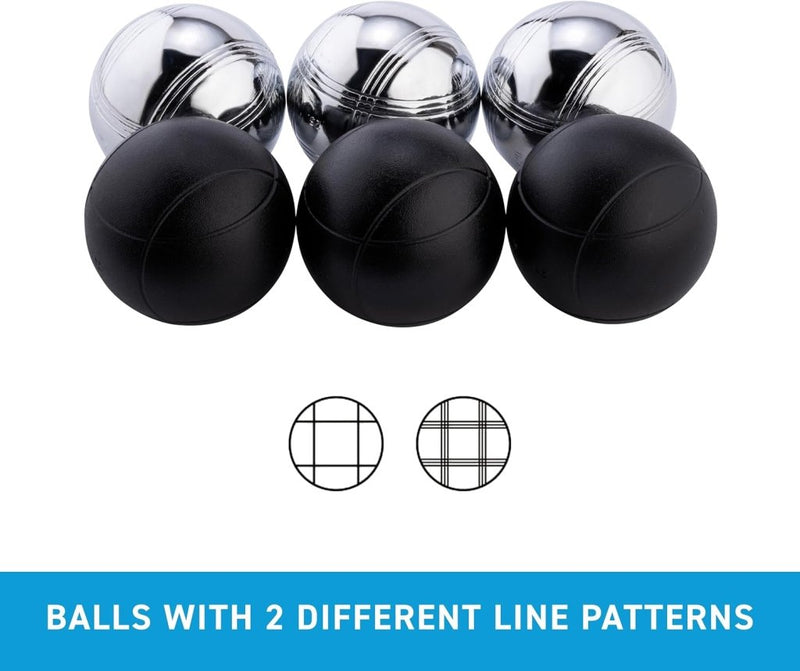 Bild im Galerie-Viewer laden, Jeu de boules set met 6 metalen ballen van 74 mm inclusief draagtas – petanque ballen – buitenspel - happygetfit.com
