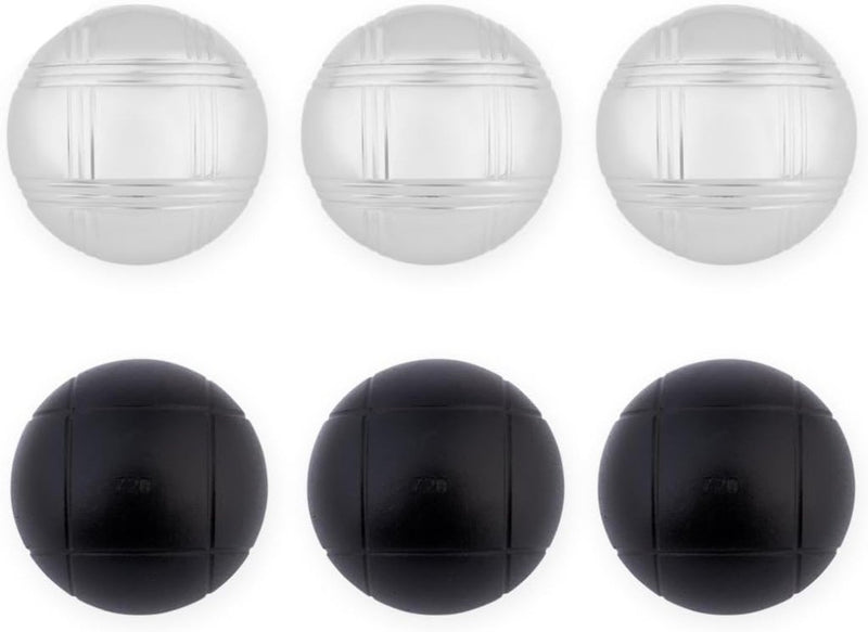 Bild im Galerie-Viewer laden, Jeu de boules set met 6 metalen ballen van 74 mm inclusief draagtas – petanque ballen – buitenspel - happygetfit.com
