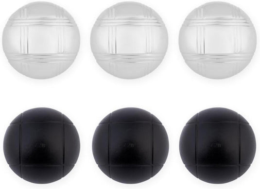 Jeu de boules set met 6 metalen ballen van 74 mm inclusief draagtas – petanque ballen – buitenspel - happygetfit.com