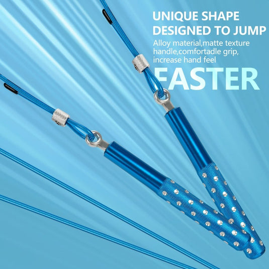 Jump Rope, Wastou Speed Jumping Rope for Training Fitness Exercise, Adjustable Adults Workout Skipping Rope for Men, Women, Kids, Girls - happygetfit.com
