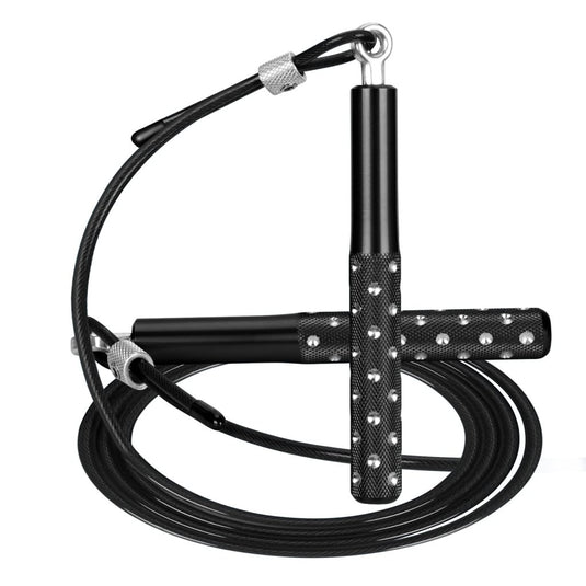 Jump Rope, Wastou Speed Jumping Rope for Training Fitness Exercise, Adjustable Adults Workout Skipping Rope for Men, Women, Kids, Girls - happygetfit.com