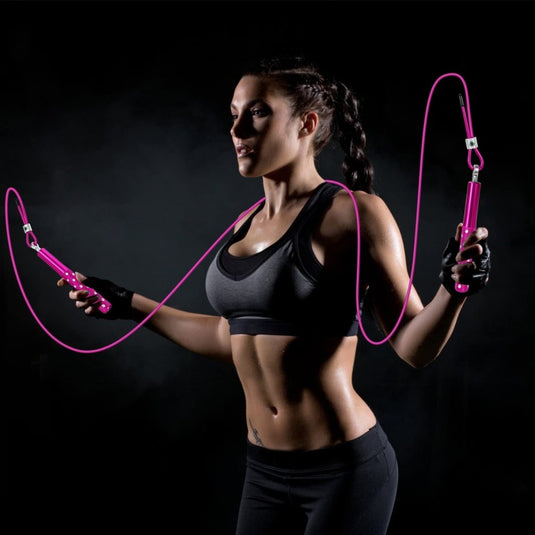 Jump Rope, Wastou Speed Jumping Rope for Training Fitness Exercise, Adjustable Adults Workout Skipping Rope for Men, Women, Kids, Girls - happygetfit.com