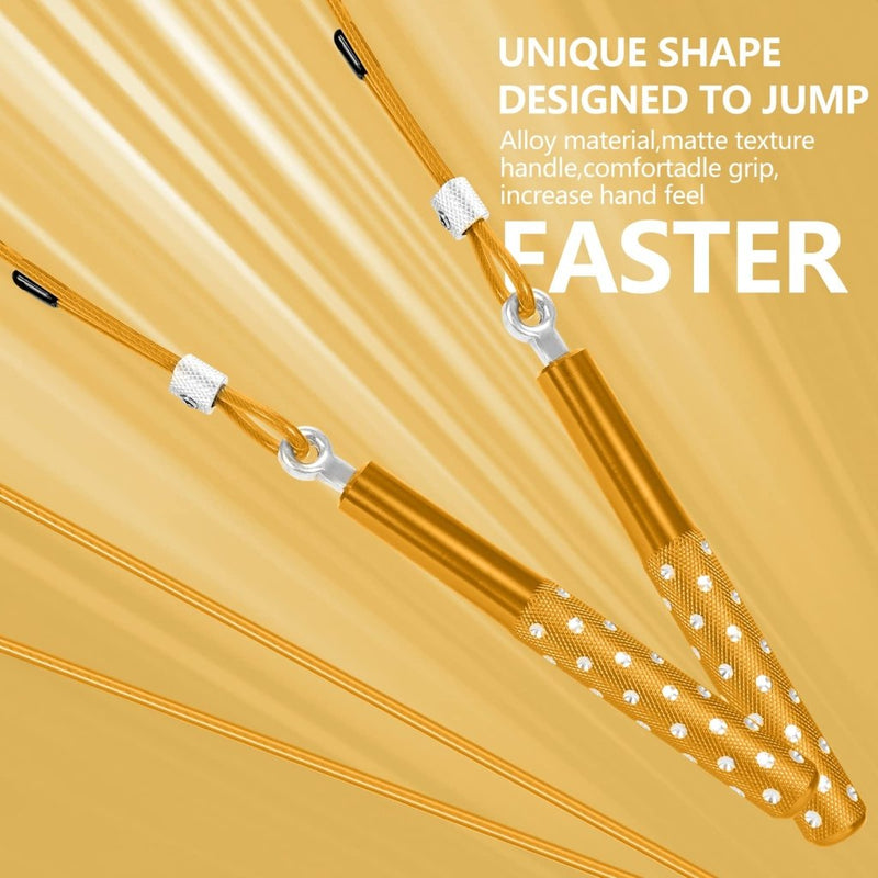 Laad afbeelding in Galerijviewer, Jump Rope, Wastou Speed Jumping Rope for Training Fitness Exercise, Adjustable Adults Workout Skipping Rope for Men, Women, Kids, Girls - happygetfit.com
