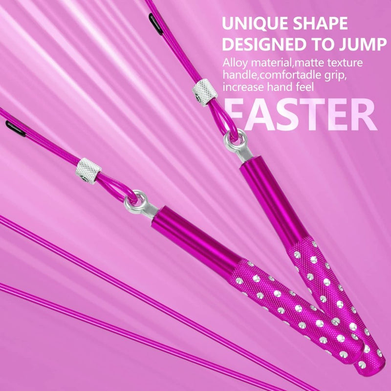 Laad afbeelding in Galerijviewer, Jump Rope, Wastou Speed Jumping Rope for Training Fitness Exercise, Adjustable Adults Workout Skipping Rope for Men, Women, Kids, Girls - happygetfit.com
