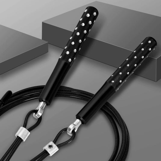 Jump Rope, Wastou Speed Jumping Rope for Training Fitness Exercise, Adjustable Adults Workout Skipping Rope for Men, Women, Kids, Girls - happygetfit.com