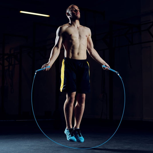 Jump Rope, Wastou Speed Jumping Rope for Training Fitness Exercise, Adjustable Adults Workout Skipping Rope for Men, Women, Kids, Girls - happygetfit.com