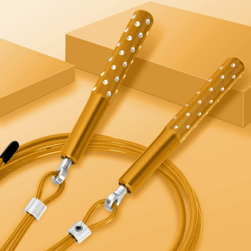 Laad afbeelding in Galerijviewer, Jump Rope, Wastou Speed Jumping Rope for Training Fitness Exercise, Adjustable Adults Workout Skipping Rope for Men, Women, Kids, Girls - happygetfit.com
