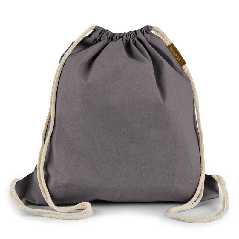 Chargez l'image dans la visionneuse de la galerie, Katoenen gymtas naturel met trekkoord 140 g/m² – sporttas – rugzak - happygetfit.com
