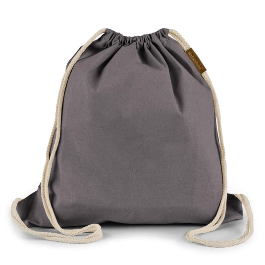 Katoenen gymtas naturel met trekkoord 140 g/m² – sporttas – rugzak - happygetfit.com