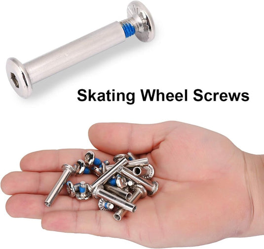 Keenso Inline Skate Schroeven, 10 stks 31mm 36mm Duurzaam Ijzer Inline Skating Schroeven Inline Skate Wiel Schroeven Fittings Skates Wiel assen Hardware - happygetfit.com
