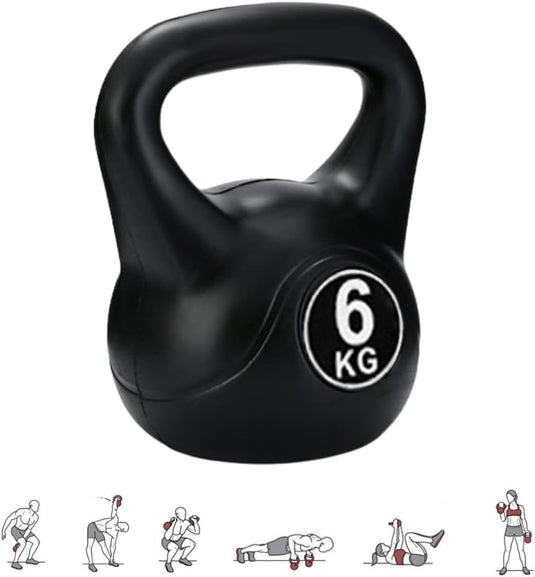 Kettlebell 12 kg met ergonomische handgreep - happygetfit.com