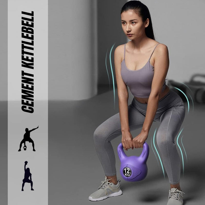 Load image into Gallery viewer, Kettlebell-Gewicht met Ergonomische Handgreep, Kettlebell-Halter voor Spiertraining Thuis en in de Sportschool - happygetfit.com
