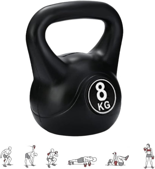 Kettlebell-Gewicht met Ergonomische Handgreep, Kettlebell-Halter voor Spiertraining Thuis en in de Sportschool - happygetfit.com