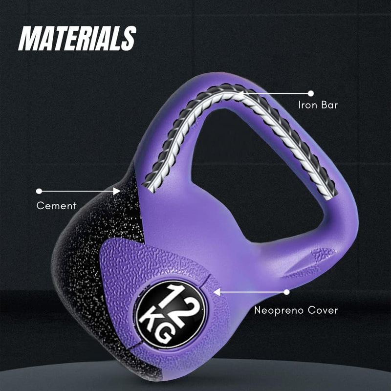 Load image into Gallery viewer, Kettlebell-Gewicht met Ergonomische Handgreep, Kettlebell-Halter voor Spiertraining Thuis en in de Sportschool - happygetfit.com
