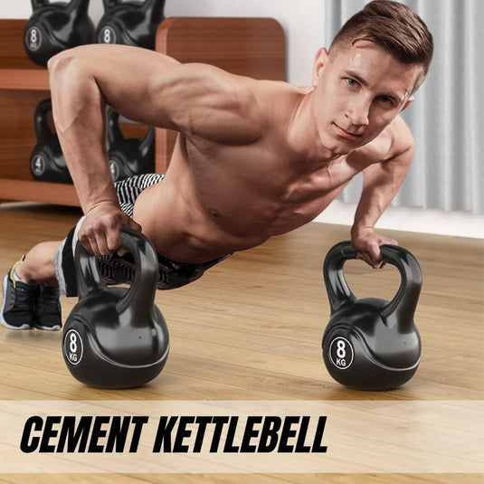 Kettlebell-Gewicht met Ergonomische Handgreep, Kettlebell-Halter voor Spiertraining Thuis en in de Sportschool - happygetfit.com