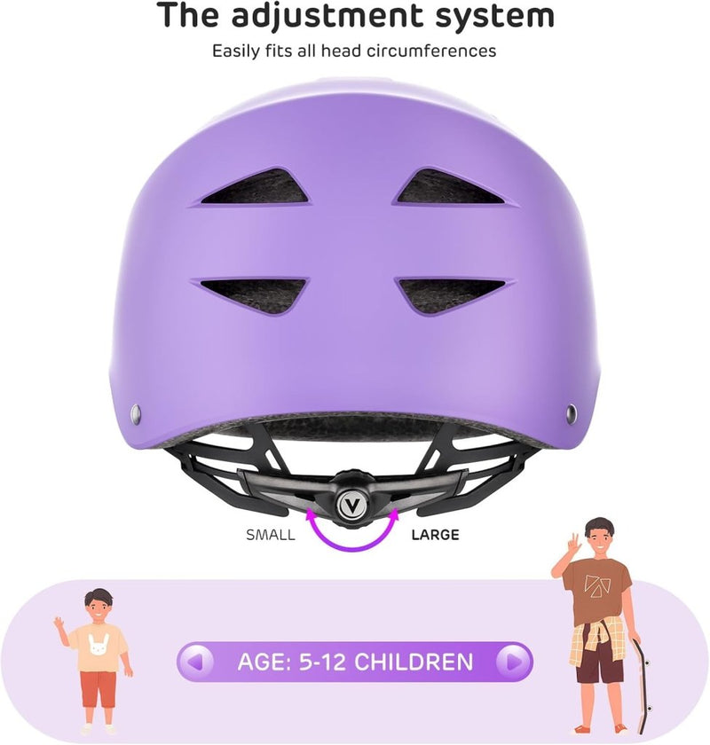 Laad afbeelding in Galerijviewer, Kids Helm en Pads Set Leeftijd 5-15 Jaar Kids Skateboard Helm Kniebeschermers Elleboog Pads Pols Pads voor Roller Scooter Fietsen Schaatsen - happygetfit.com
