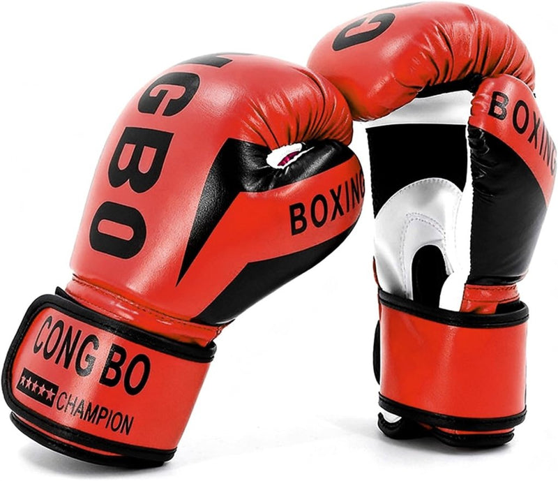 Chargez l'image dans la visionneuse de la galerie, Kinder bokshandschoenen 6 oz van PU leer met ademende voering voor 3 tot 12 jaar – kickbokshandschoenen – vechtsportuitrusting - happygetfit.com
