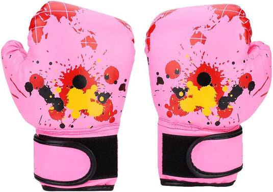 Kinder bokshandschoenen roze maat S - happygetfit.com