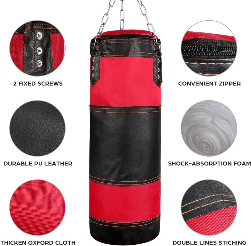 Laad afbeelding in Galerijviewer, Kinder bokszak set 7-in-1 ongevuld 60 cm - happygetfit.com
