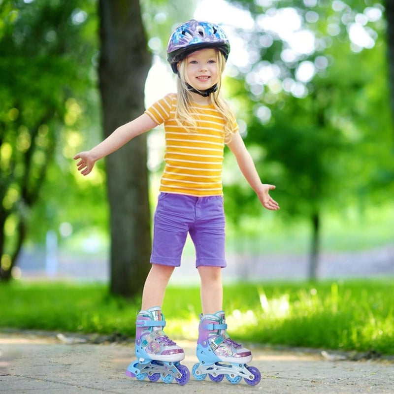 Laad afbeelding in Galerijviewer, Kinder inline skates voor meisjes jongens - Blades Roller voor kinderen leeftijd 4 5 6 7- Verstelbaar All Light Up Wheel Indoor Outdoor Sport Verjaardagscadeau voor zoon en kleinzoon - happygetfit.com
